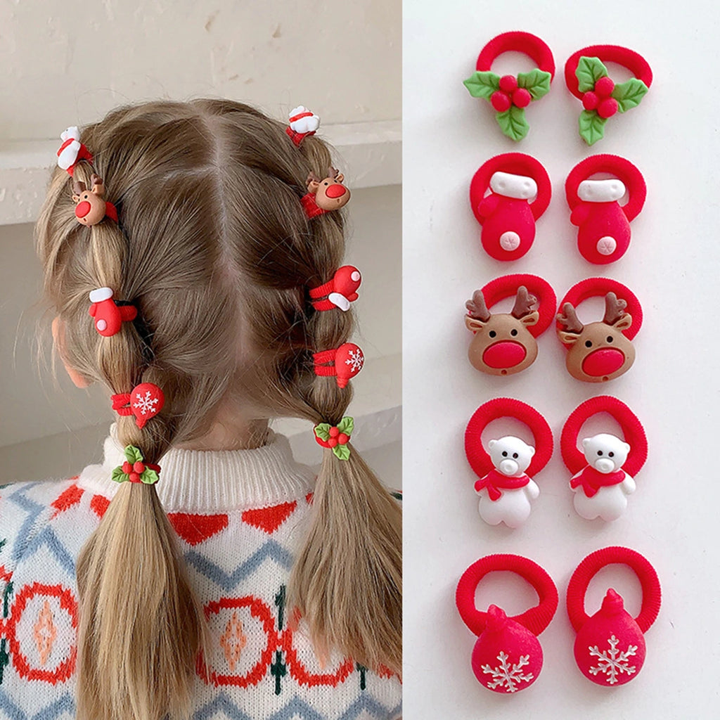 Girls Red Trending Christmas Hair Ties By Includ Trending Accessories Red Onesize