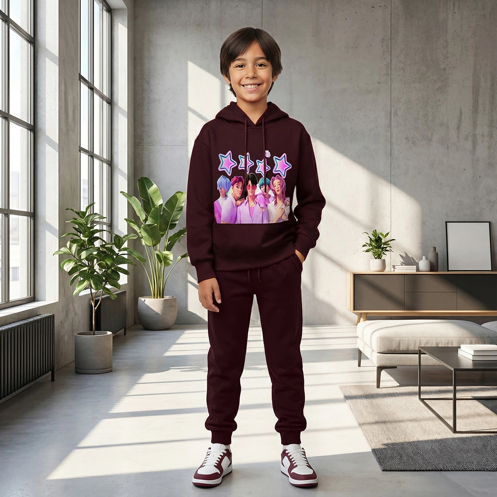 Boys' graphic hoodie sweatshirt and joggers set by Includ