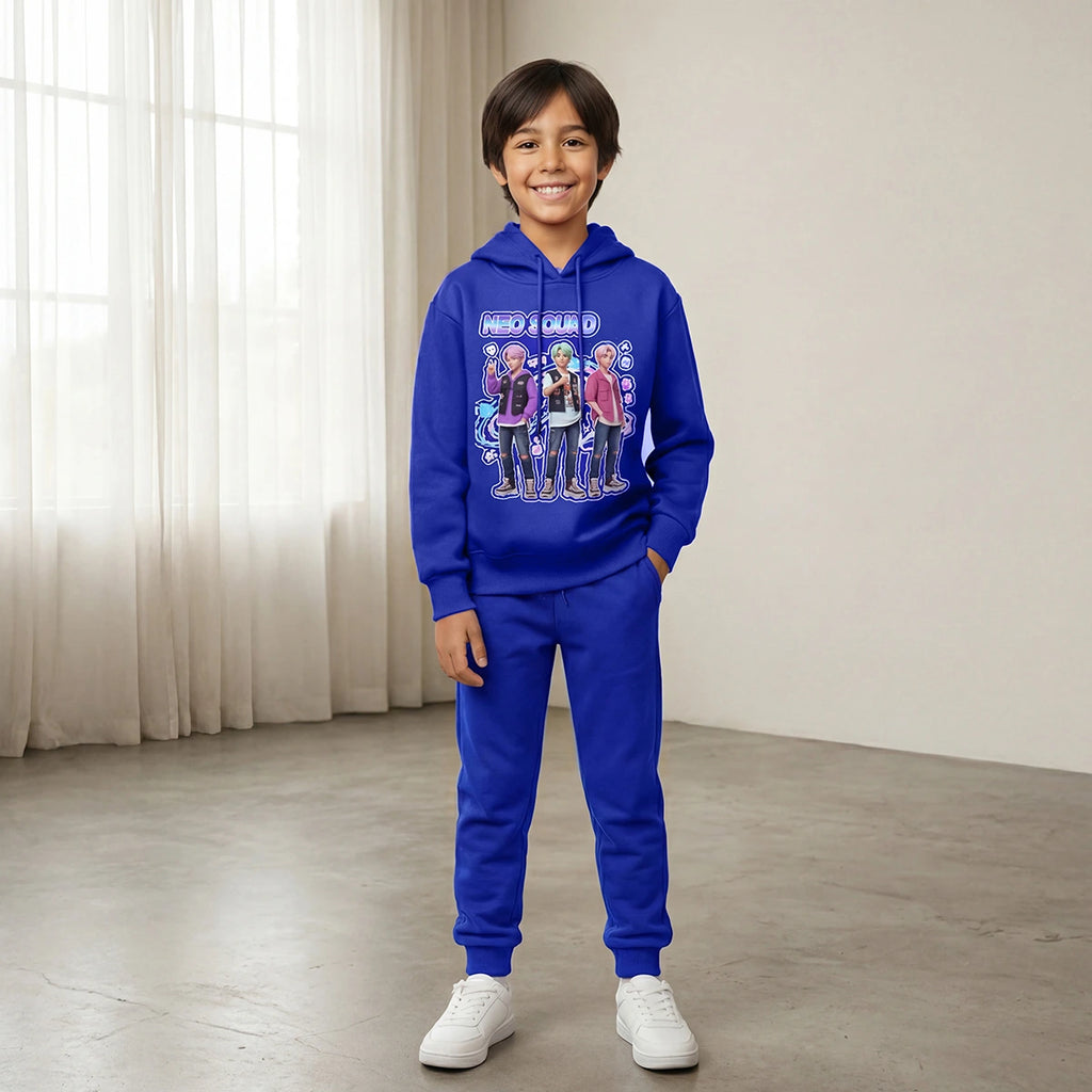 Boys' hooded sweatshirt and joggers set with graphics