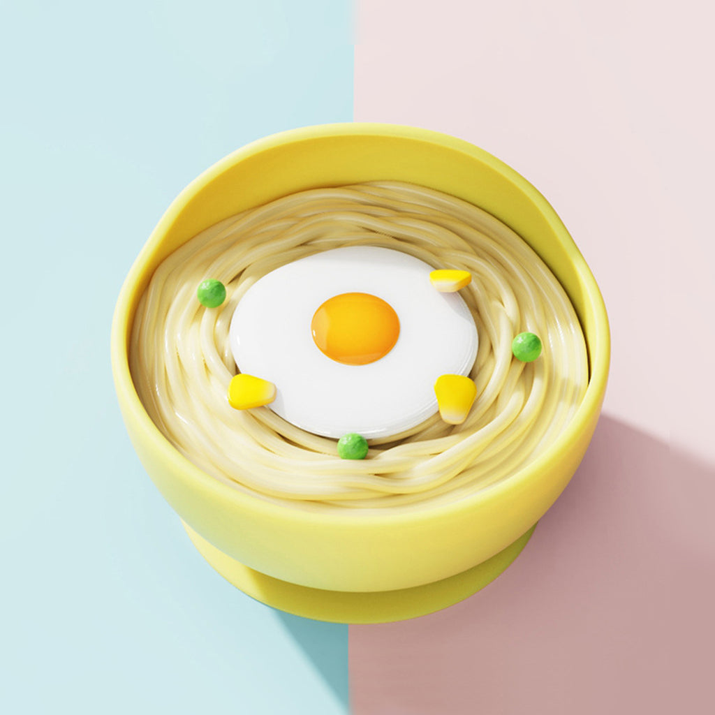 Yellow Baby Silicone Snail Bowl Trending Accessories Yellow Onesize