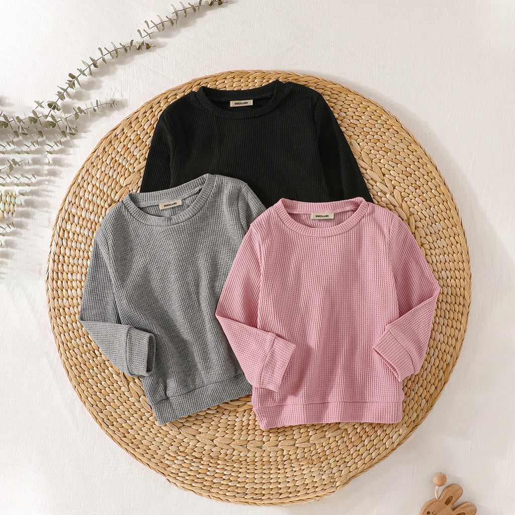 Girls Multicolor Self-Designed Winter Sweatshirts - Pack Of 3 Sweatshirts & Hoodies Multicolor 1-2 Y