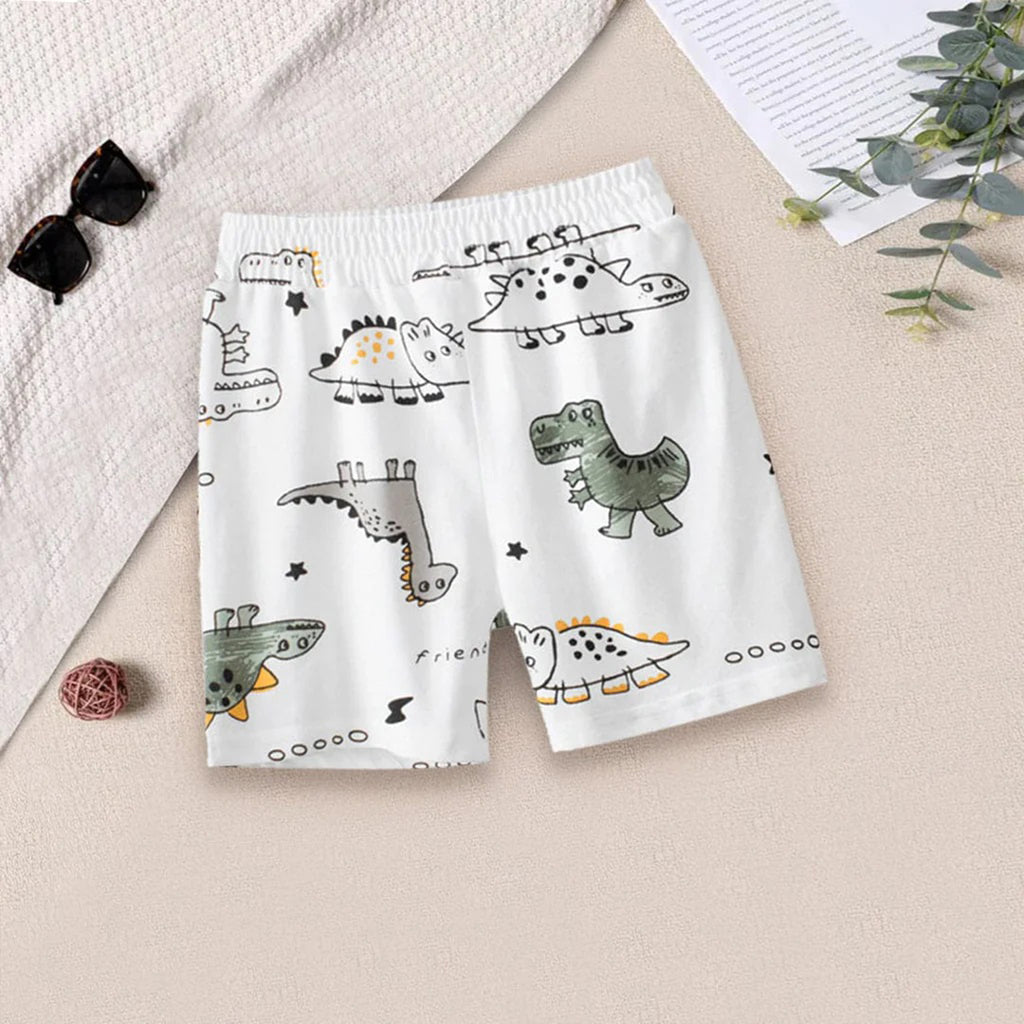 Boys Dinosaur Print Shorts Shorts Style 1 1-2 Y 