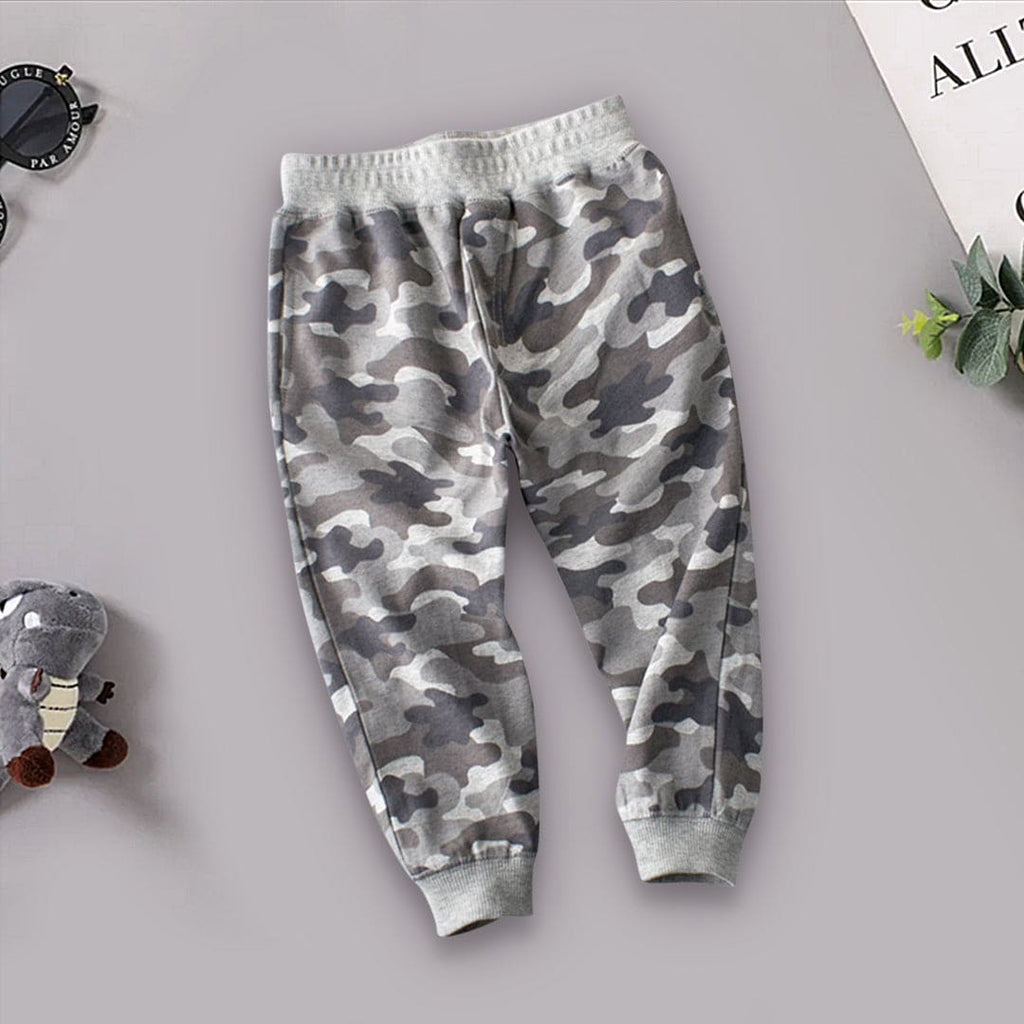 Camouflage Print Boys Jogger with Pockets Trackpants & Joggers Camouflage 1-2 Y 