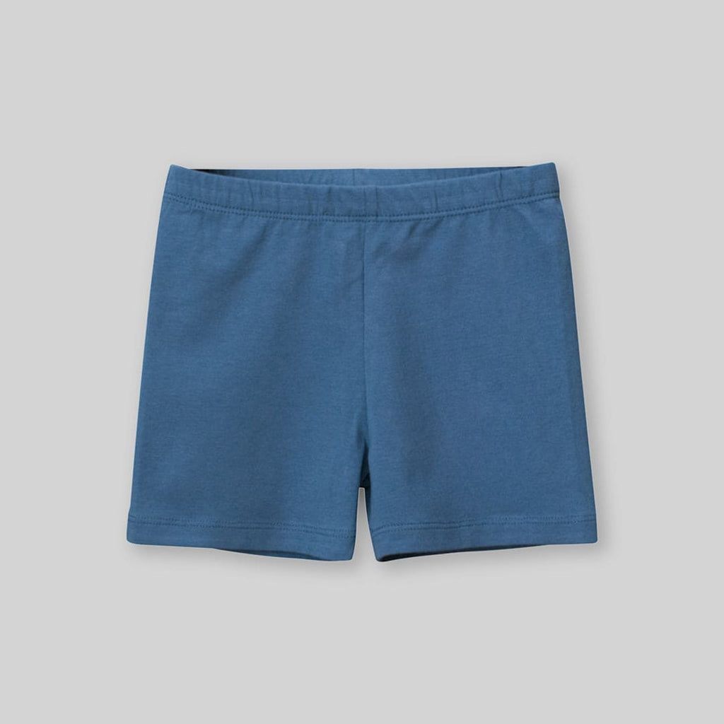 Girls Blue Elasticated Knitted Shorts Shorts Blue 1-2 Y 