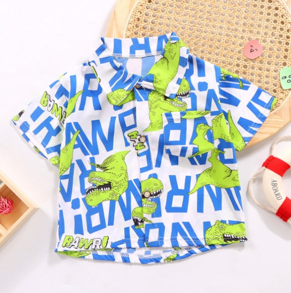 Boys All Over Printed Shirts Shirts Style 2 1-2 Y