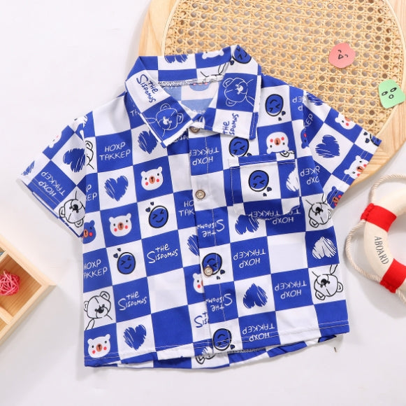 Boys All Over Printed Shirts Shirts Style 4 1-2 Y