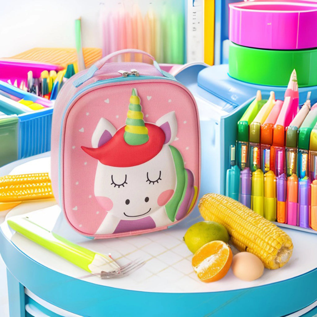 Unisex Unicorn Design insulated Lunch Box Trending Accessories Pink Onesize