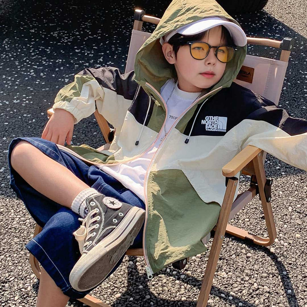 Boys Long Sleeve Sun Protection Summer Jacket Coats & Jackets Green 3-4 Y 