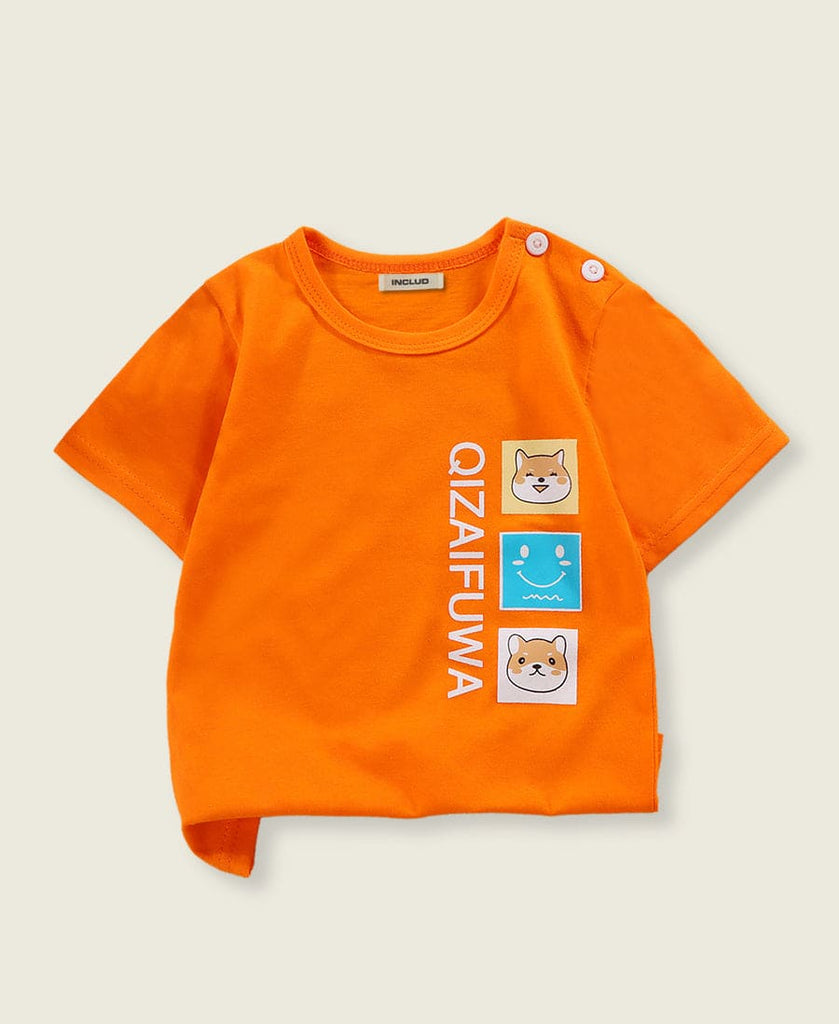 Boys All Over Printed Round Neck T-shirts Tshirts Style 3 1-2 Y 