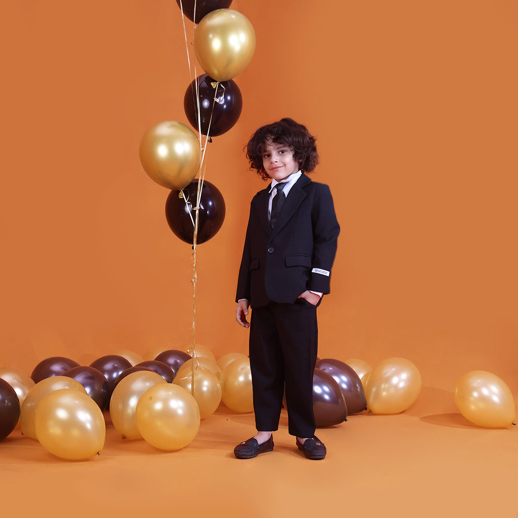 Boys 4pc. Formal Suit Set Sets Black 1-2 Y