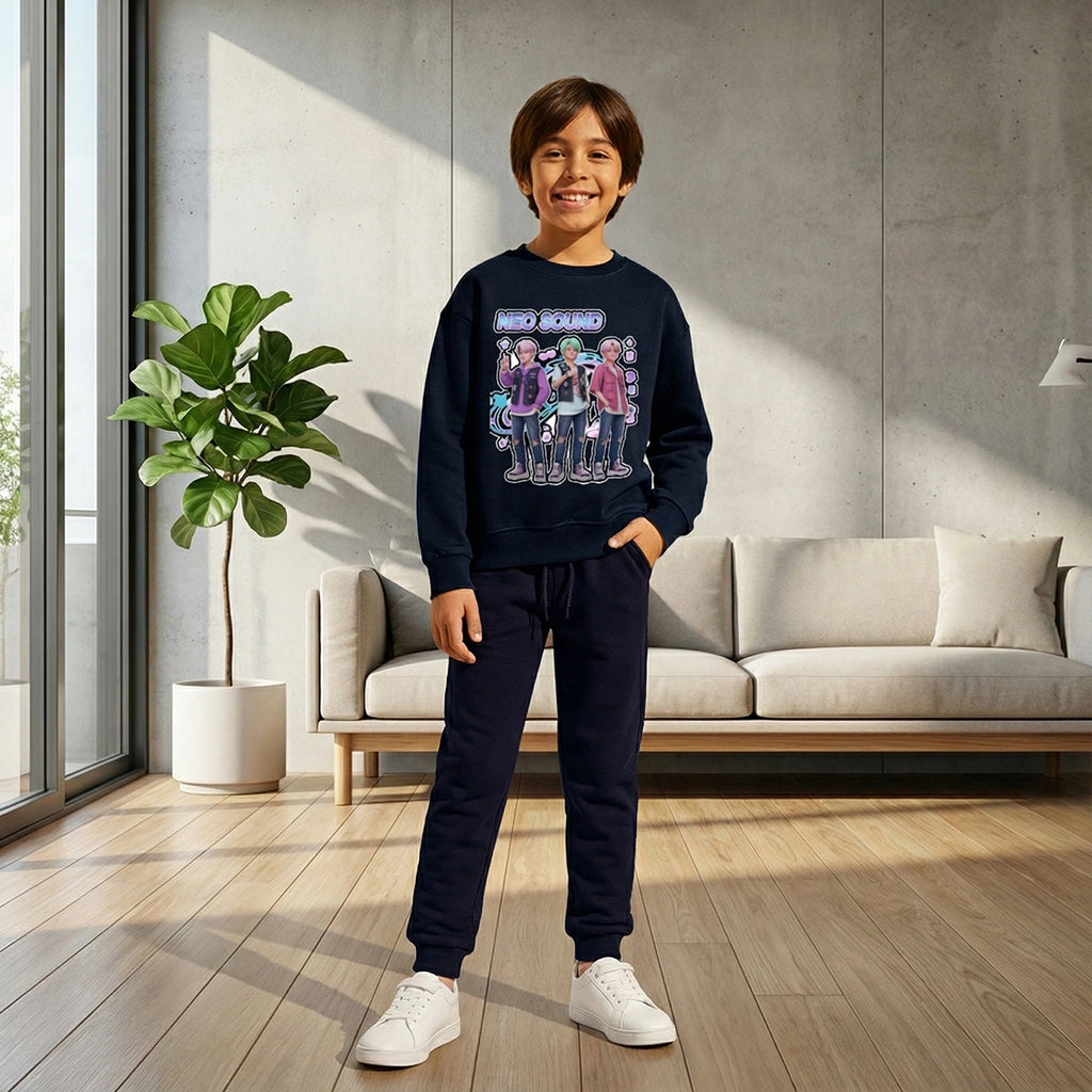 Boys' graphic sweatshirt and joggers set by Includ
