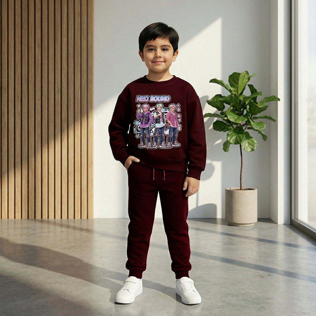 Boys' graphic sweatshirt and joggers winter set