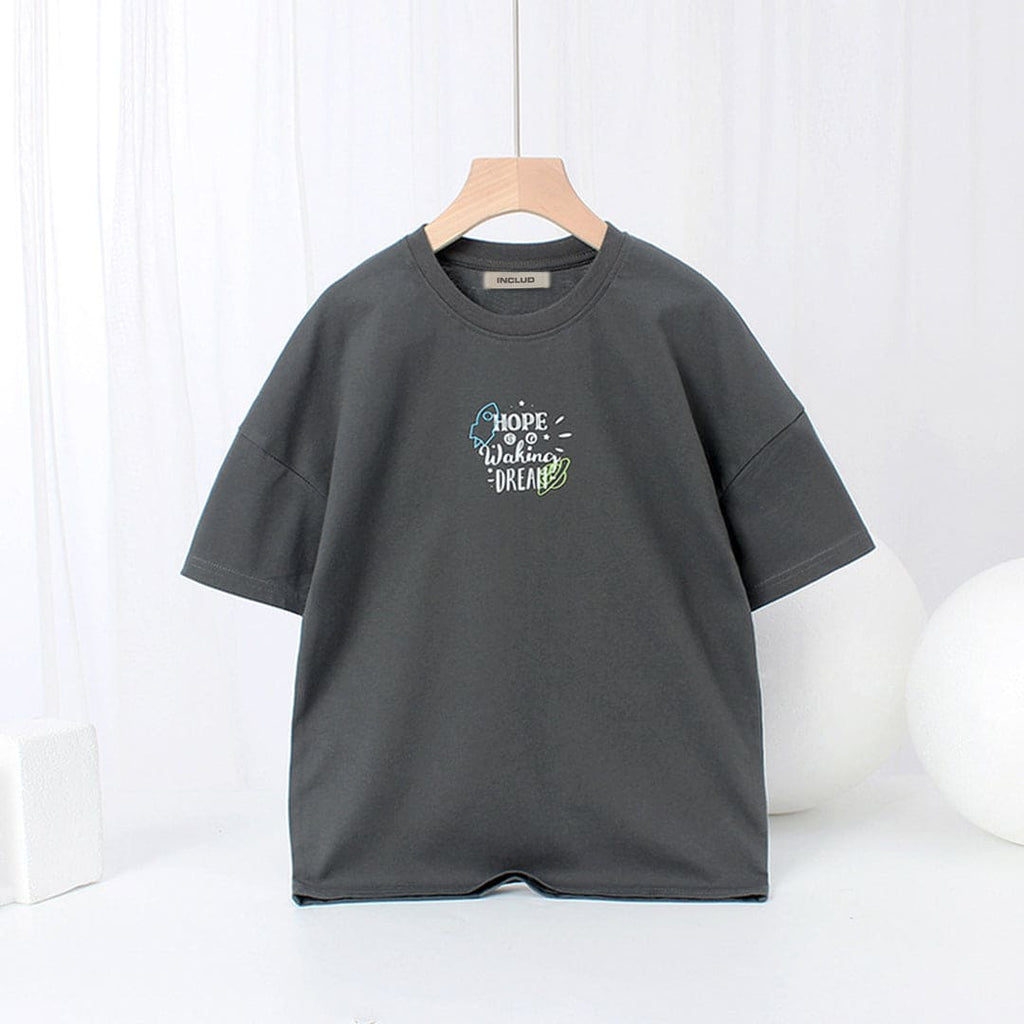Boys Printed Oversized T-Shirt Tshirts