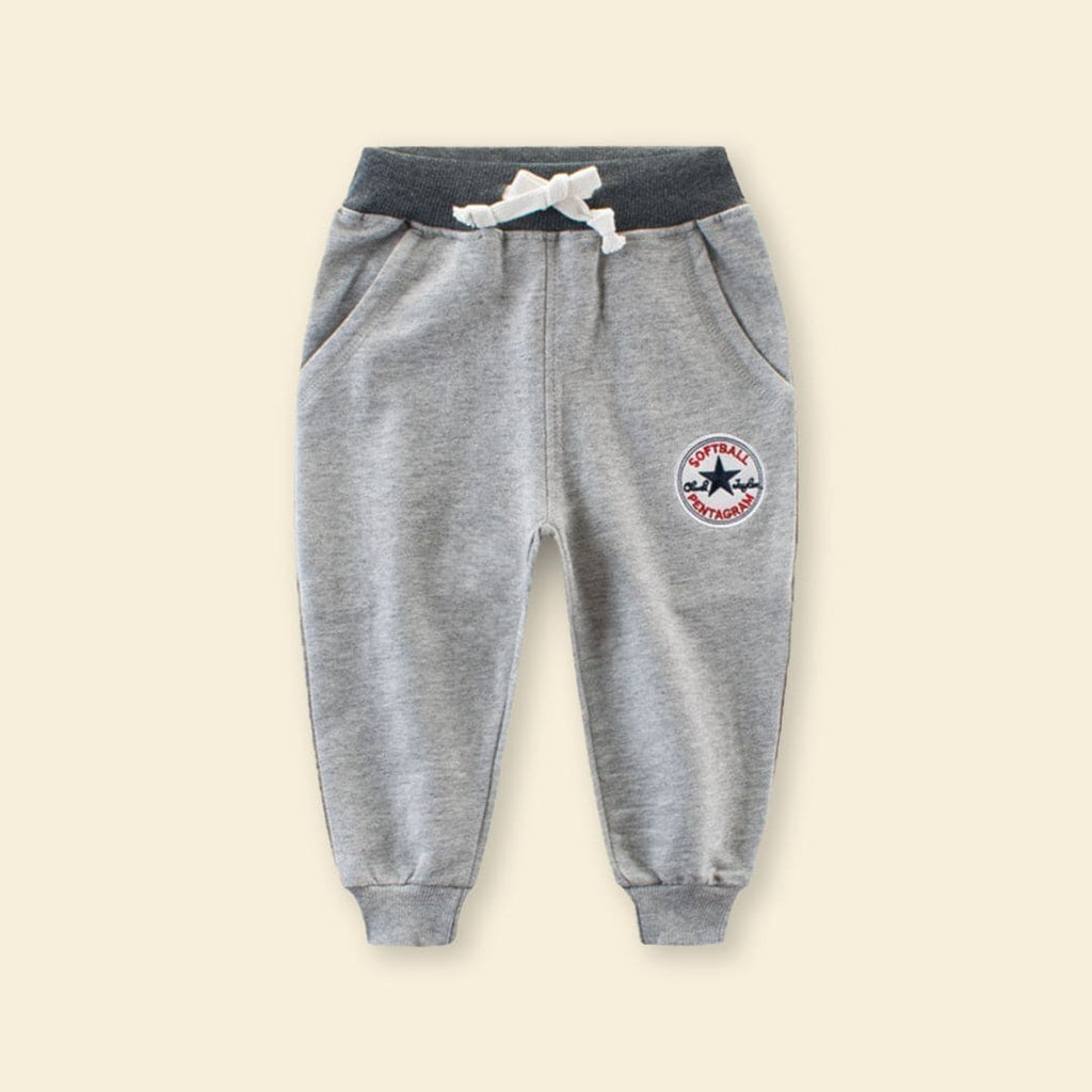 Boys Grey Joggers with Drawstring (Copy) Joggers Grey 1-2 Y