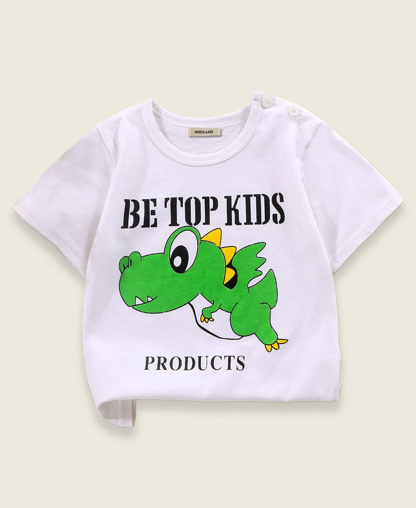 Boys All Over Printed Round Neck T-shirts Tshirts Style 4 1-2 Y 