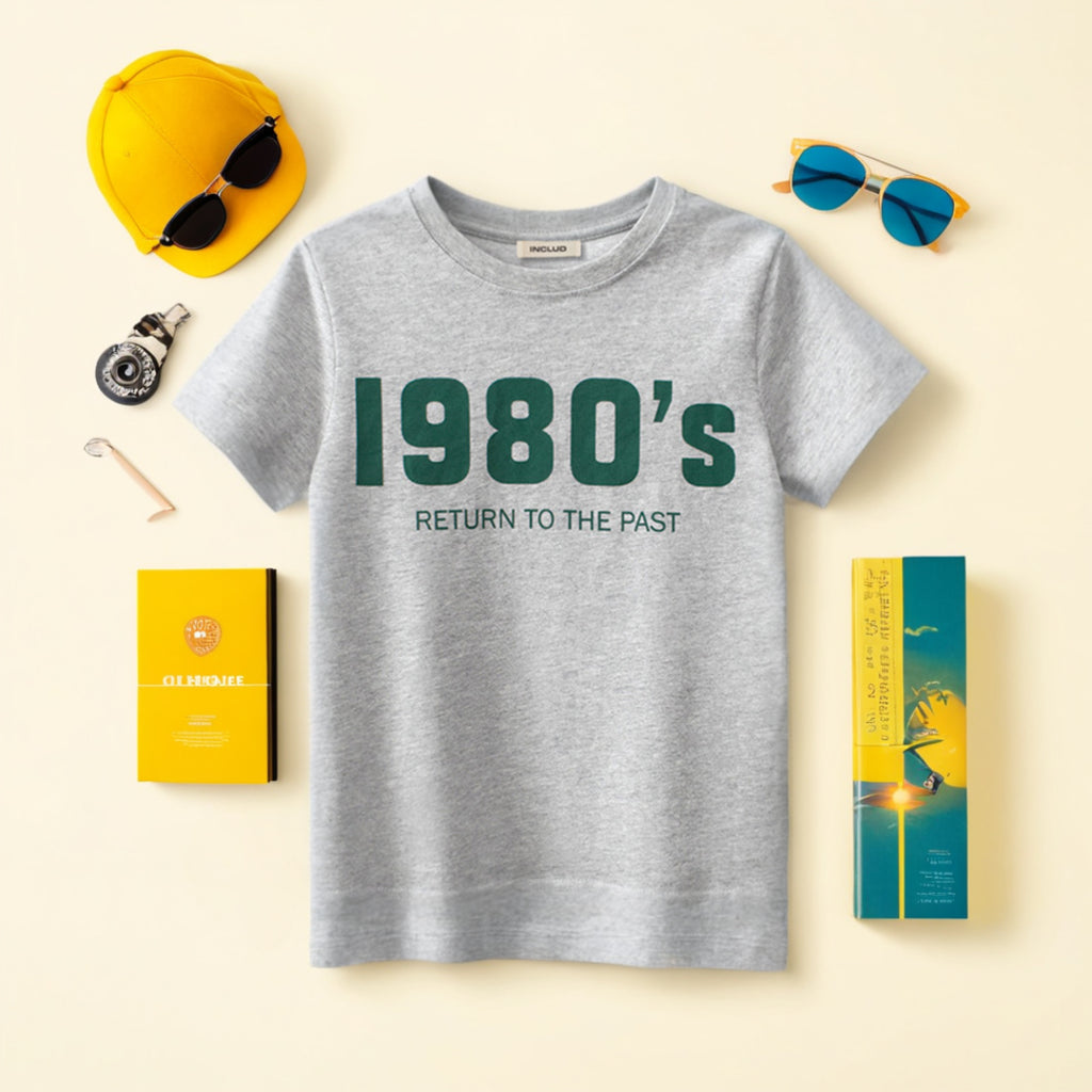 Boys Typography Print Short Sleeves T-shirt Tshirts