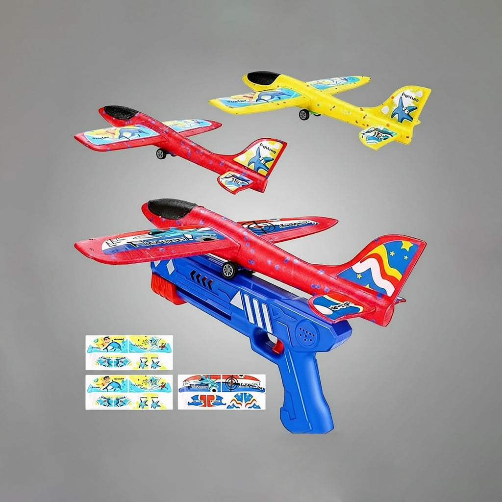 Airplane Launcher Gun With Airplane Trending Accessories