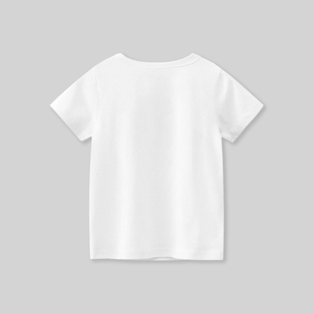 Boys Oversize Short Sleeves T-shirt Tshirts White 7-8 Y 