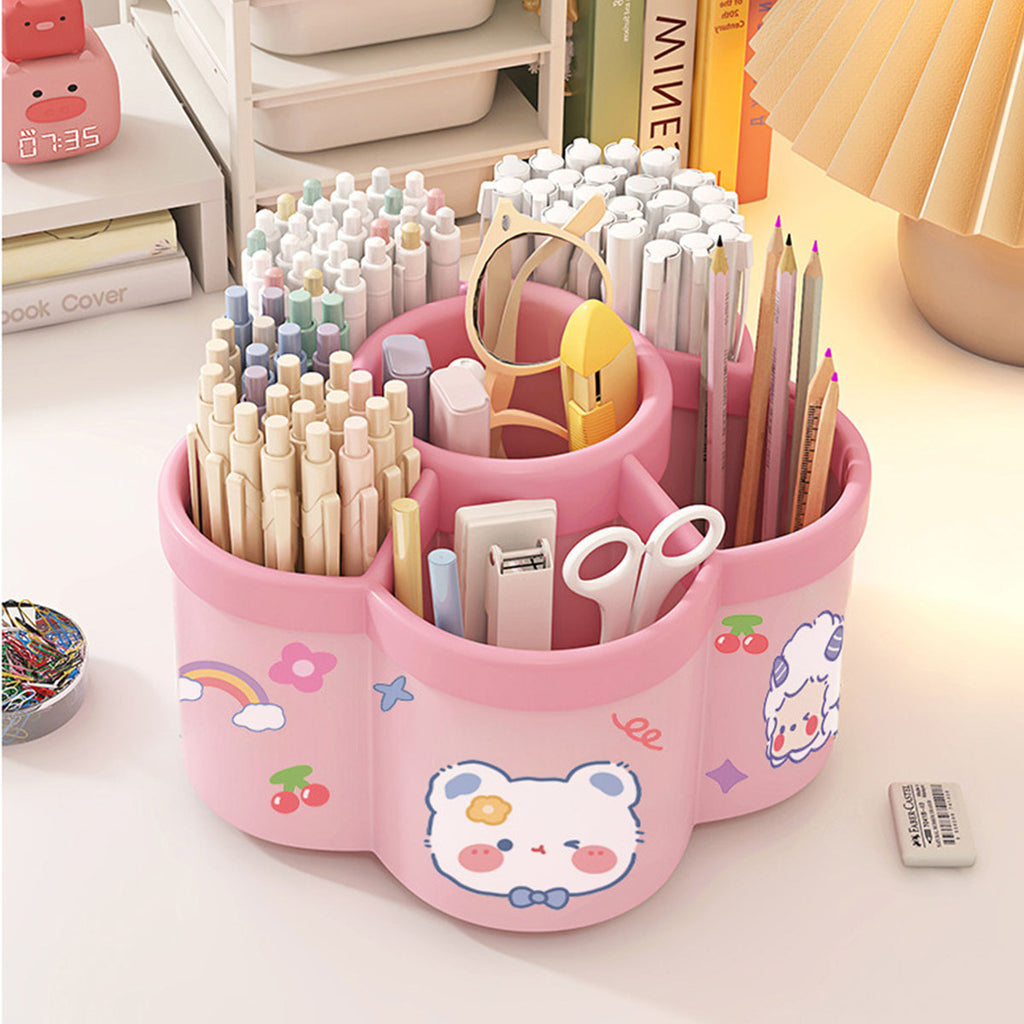 Unisex Multi-functional Desk Organizer Trending Accessories Pink Onesize