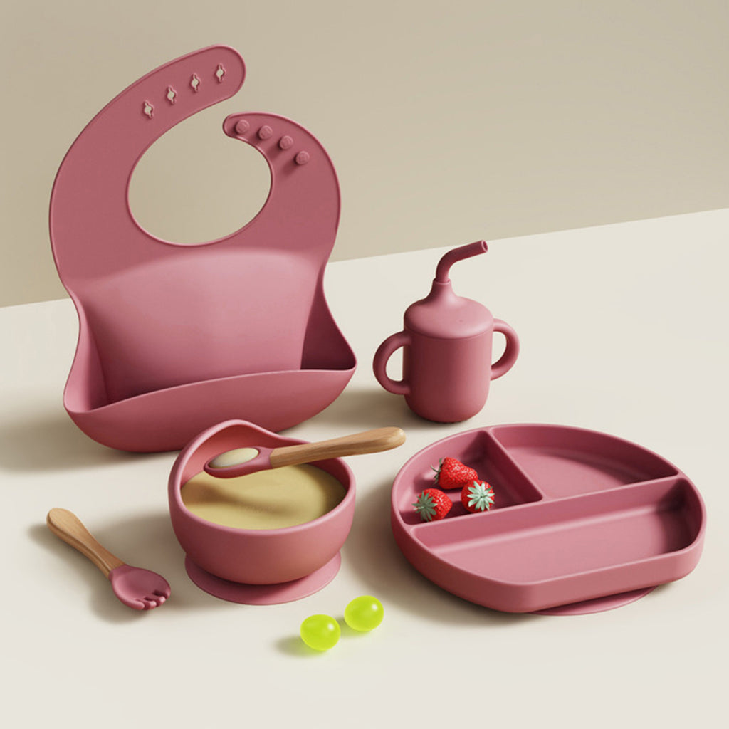 Infant Pink 6 pc Silicone Cutlery Set Trending Accessories Default Title