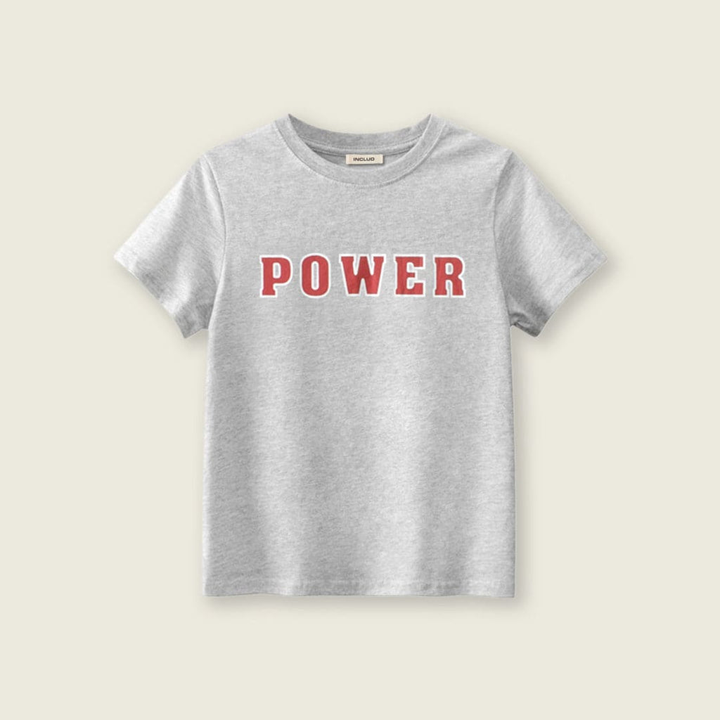 Boys Typography Print Short Sleeves T-Shirt Tshirts Grey 7-8 Y 