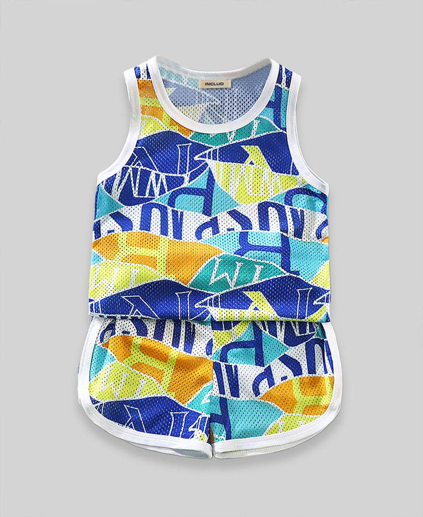 Boys Sleeveless Knitted Two Piece Set Sets Style 7 1-2 Y 