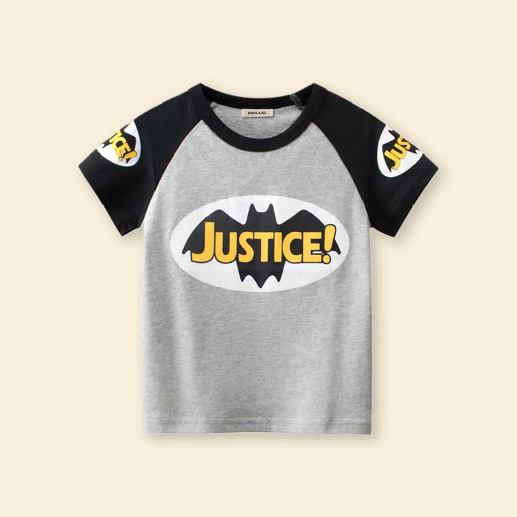 Boys Graphic Raglan Sleeves T-Shirt Tshirts Black 1-2 Y 