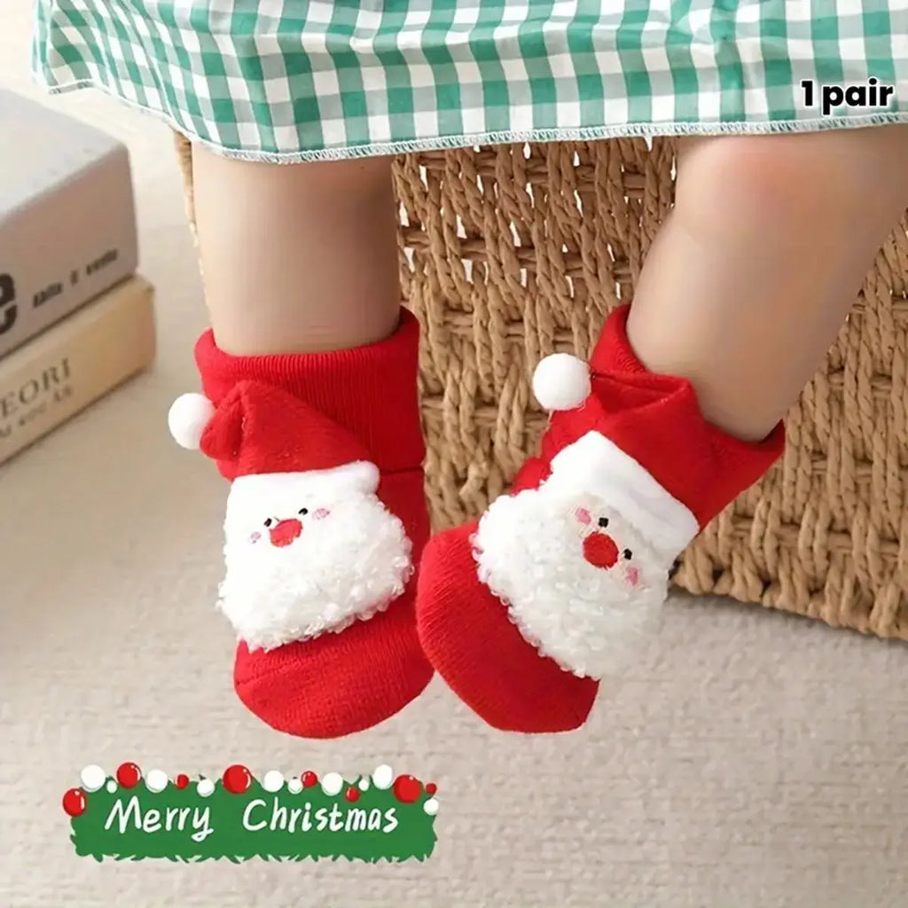 Unisex Red Snowman Santa Socks by Includ Trending Accessories Red Onesize