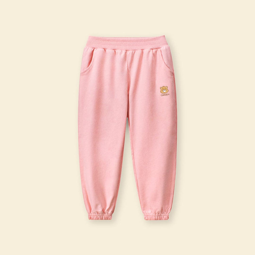 Girls Elasticated Knitted Joggers Trackpants & Joggers Pink 1-2 Y 
