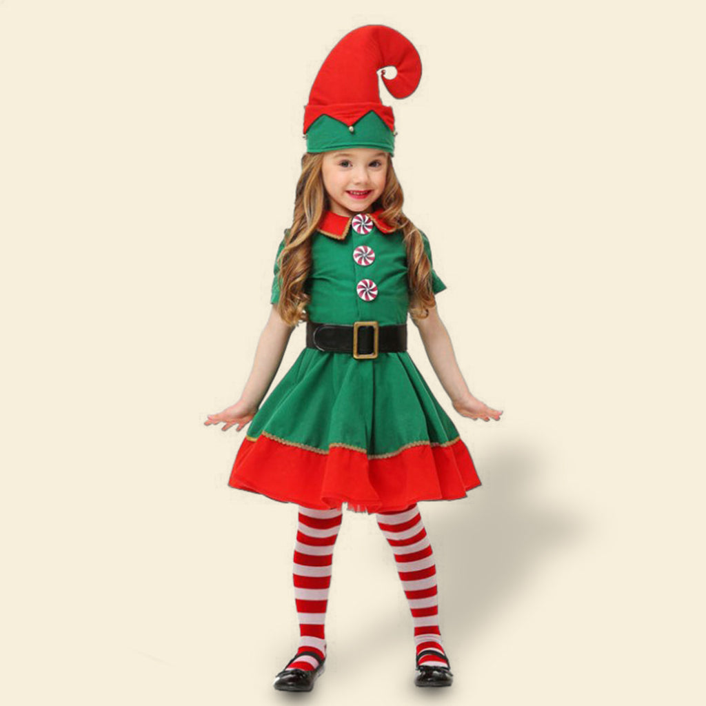 Kids Christmas Elves Costume sets Style 2 1-2 Y 