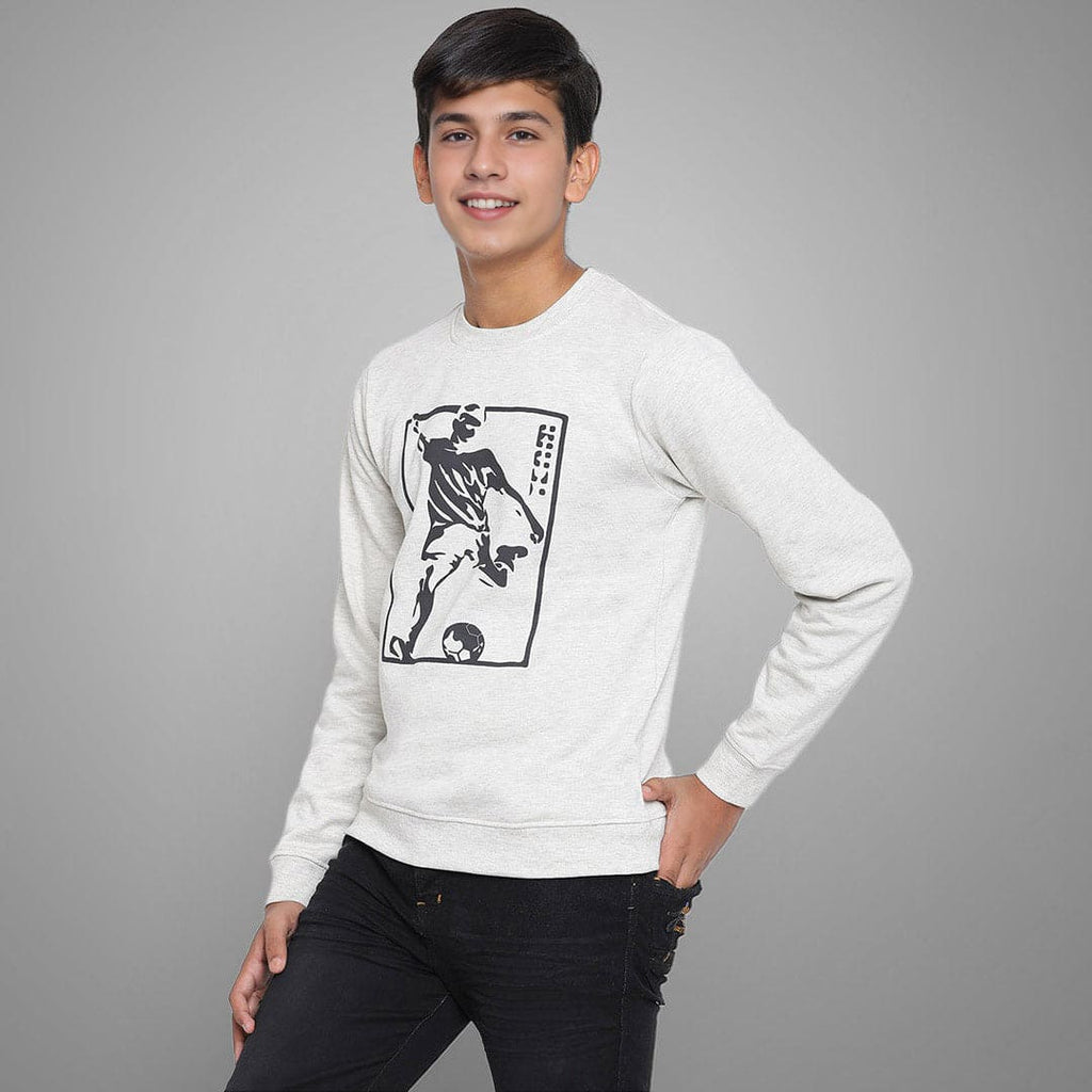 Boys Long Sleeve Graphic Sweatshirt Sweatshirts & Hoodies Off White 7-8 Y 