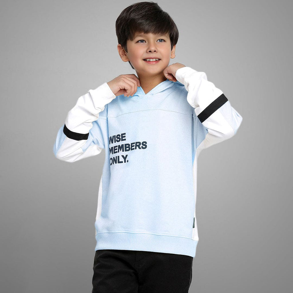 Boys Colorblocked Long Sleeves Sweatshirts Sweatshirts & Hoodies Blue 9-10 Y 
