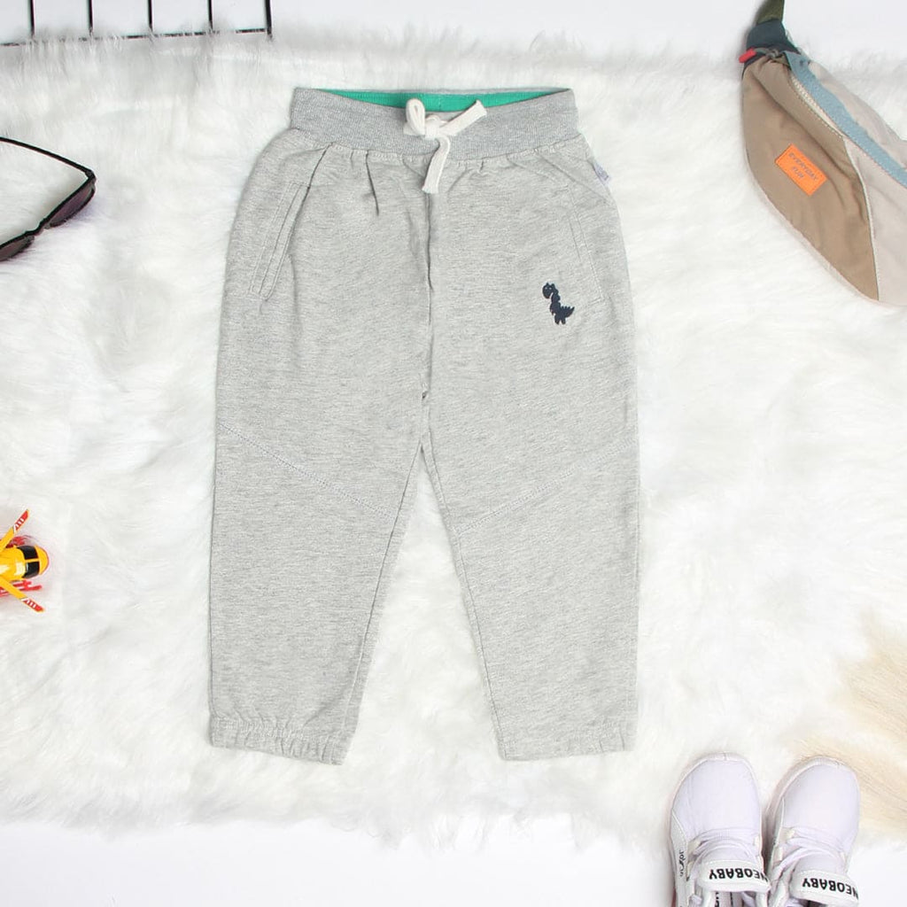 Boys Grey Joggers with Drawstring Joggers Grey 3-4 Y
