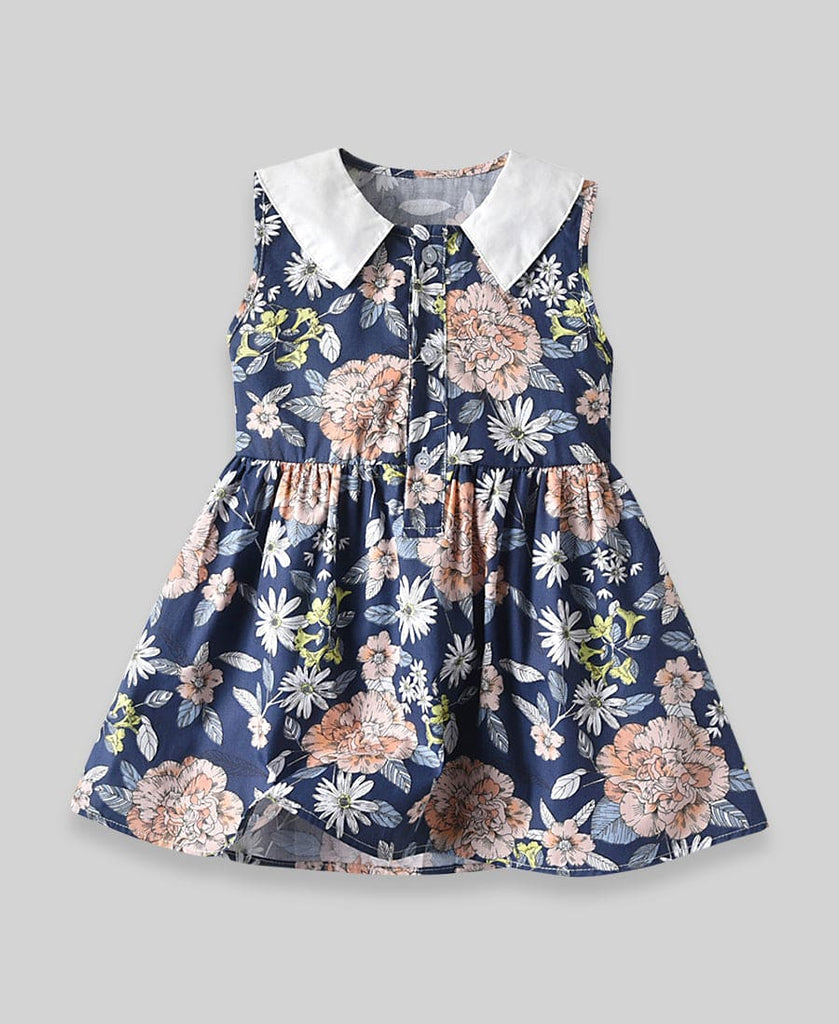 Girls Floral Printed Dress Casual Dresses Floral Print 6 1-2 Y
