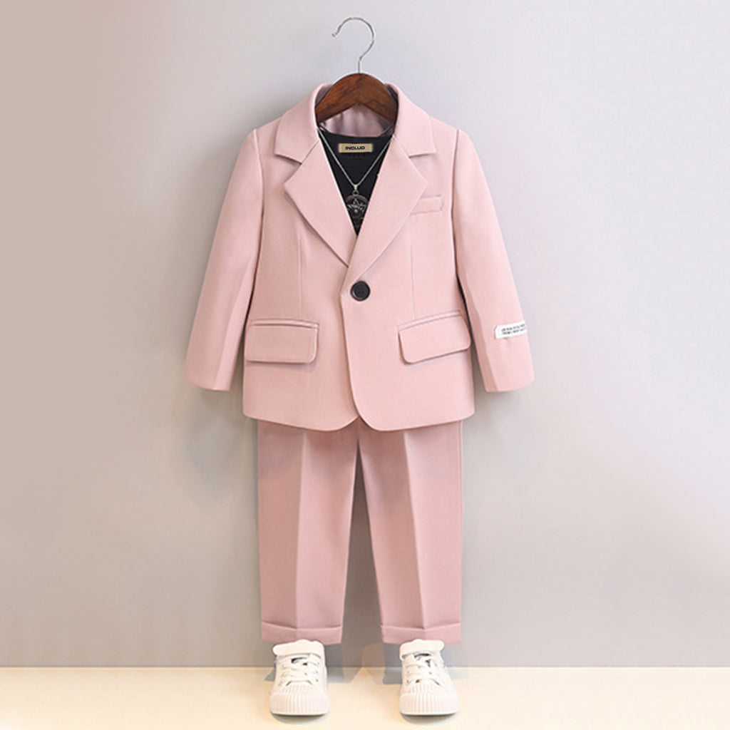 Boys 4pc. Formal Suit Set Sets Pink 1-2 Y 