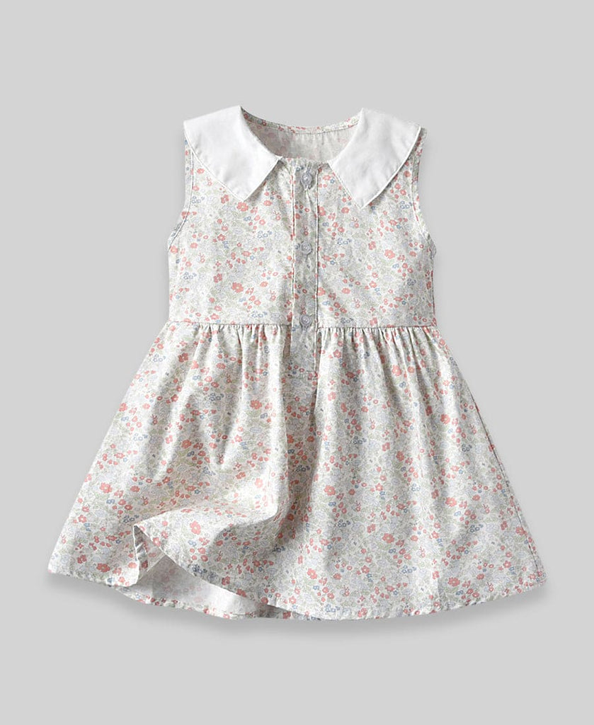 Girls Floral Printed Dress Casual Dresses Floral Print 3 1-2 Y 