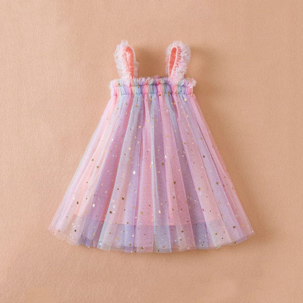Girls Sleeveless Casual Dresses Casual Dresses Pink 1-2 Y 