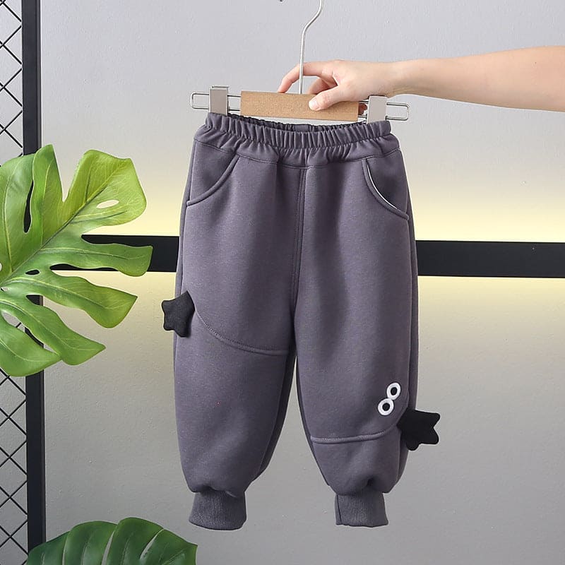 Boys Grey Elasticated Jogger Joggers Gray 1-2 Y 
