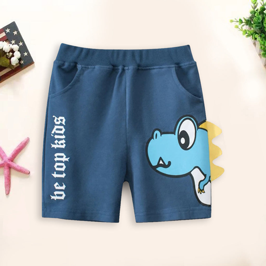 Boys Printed Bermuda Shorts Bermudas Blue 1-2 Y 