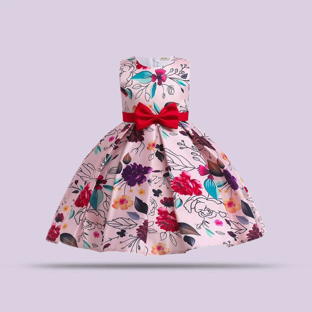 Girls Printed Box Pleat Casual Dress Casual Dresses Multicolor 4-5 Y 
