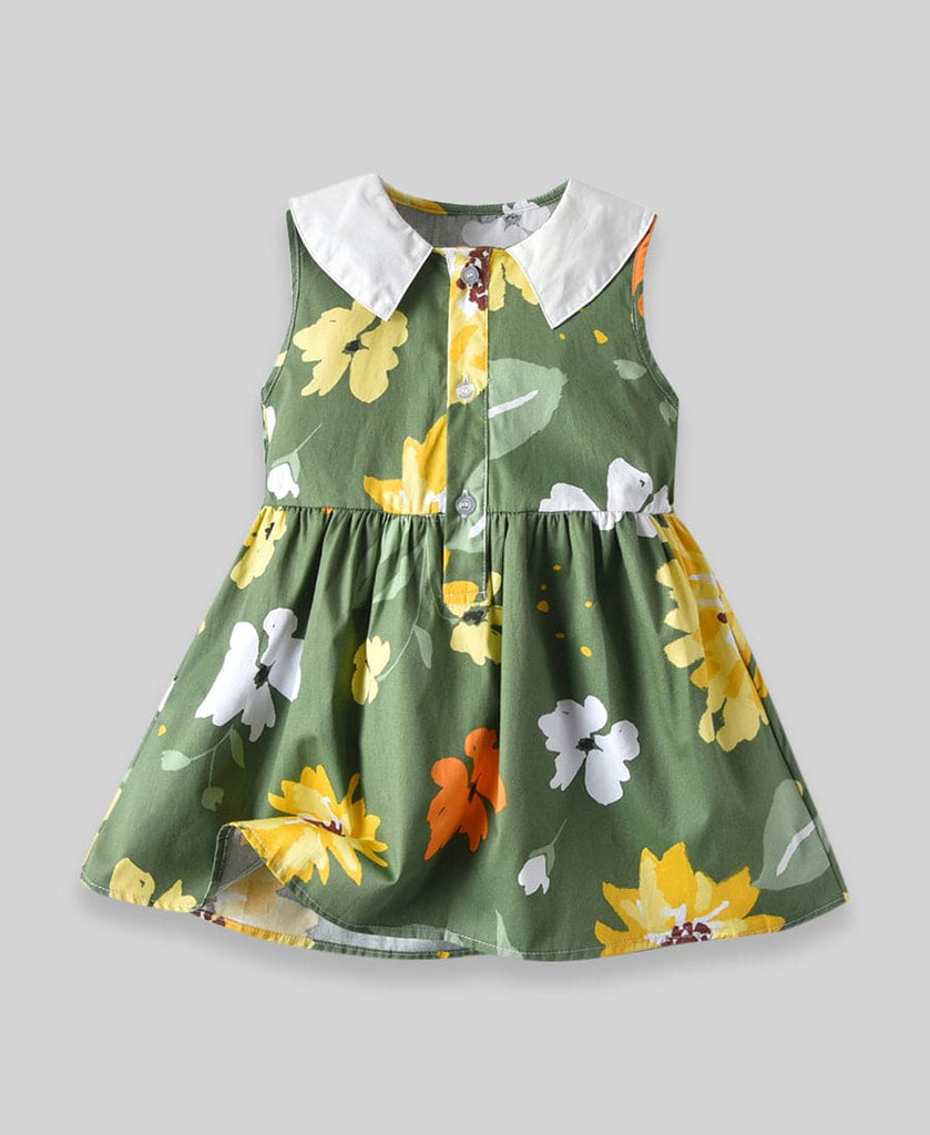 Girls Floral Printed Dress Casual Dresses Floral Print 7 1-2 Y 