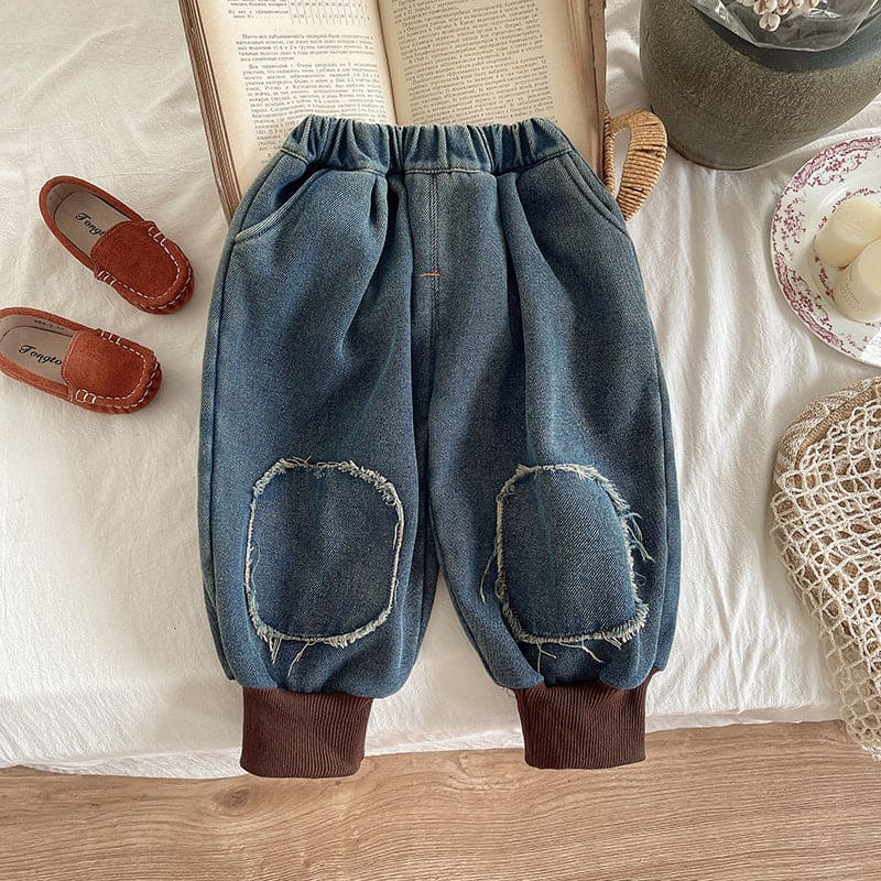 Boys Blue Elasticated Jogger Joggers Blue 1-2 Y 