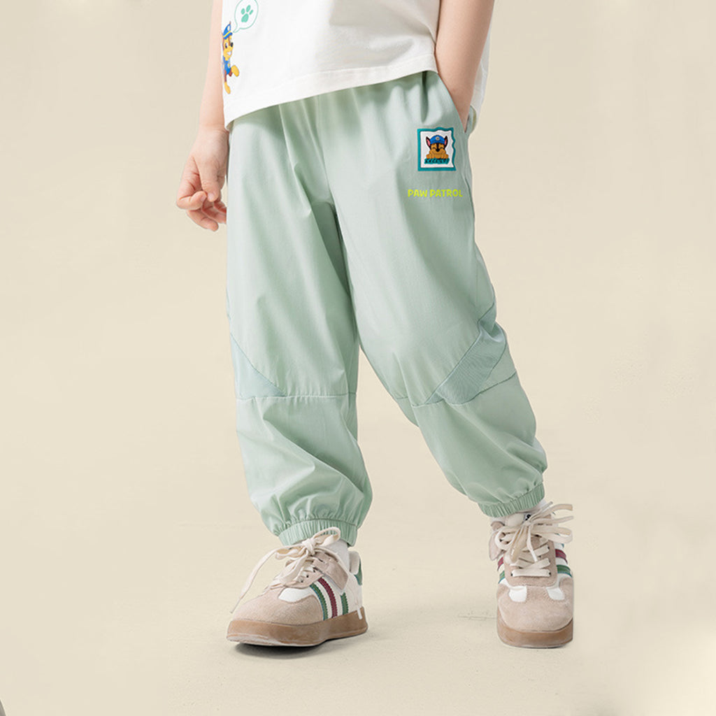Boys Elasticated Paw Petrol Trousers Pants Green 2-3 Y 