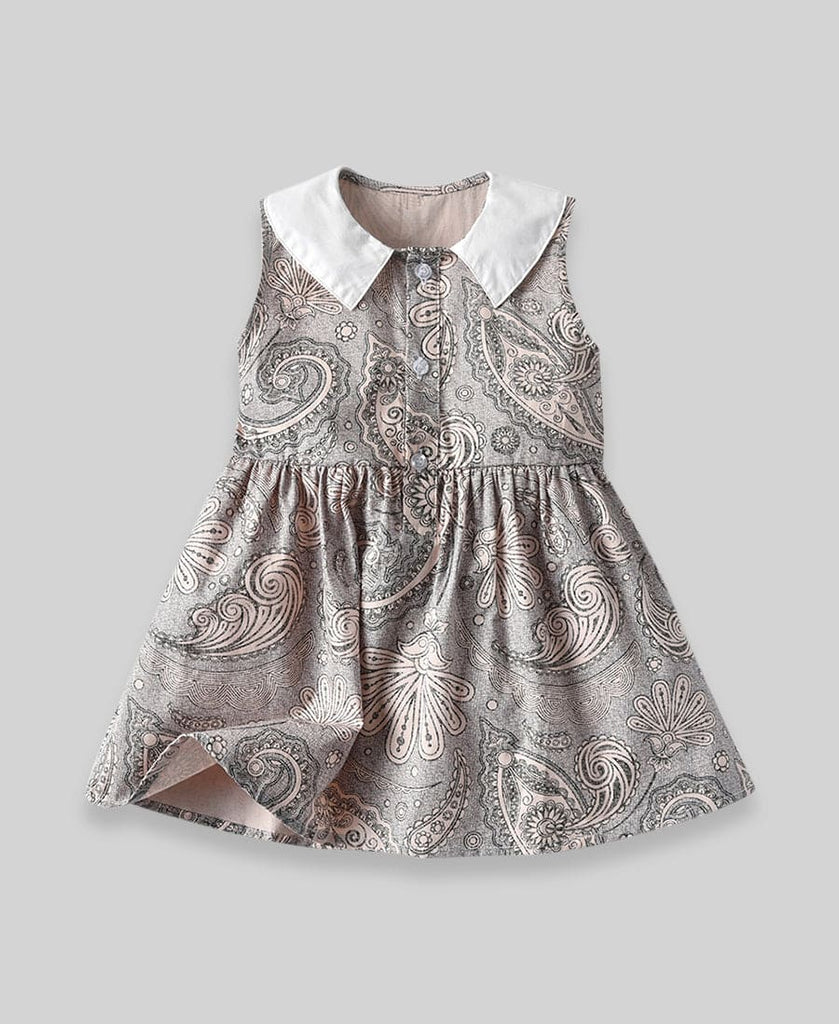 Girls Floral Printed Dress Casual Dresses Floral Print 4 1-2 Y