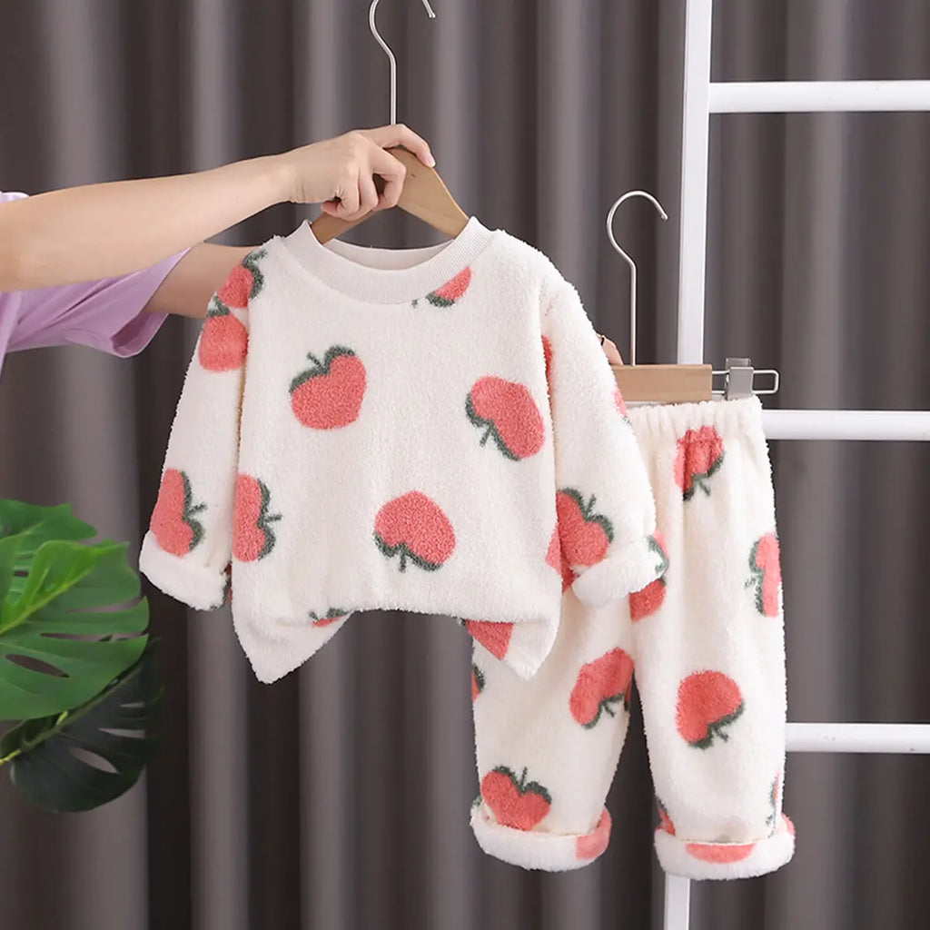 Girls Off White Graphics Regular Sweatshirt With Pants Sets 2 pc. Sets Off White 1-2 Y