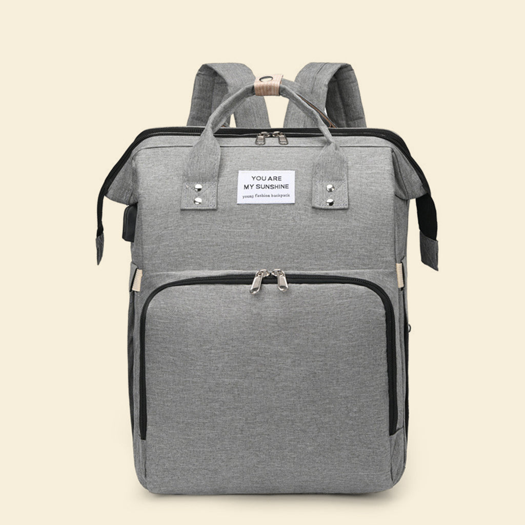 Unisex Diaper Lightweight Backpack Trending Accessories Grey Onesize