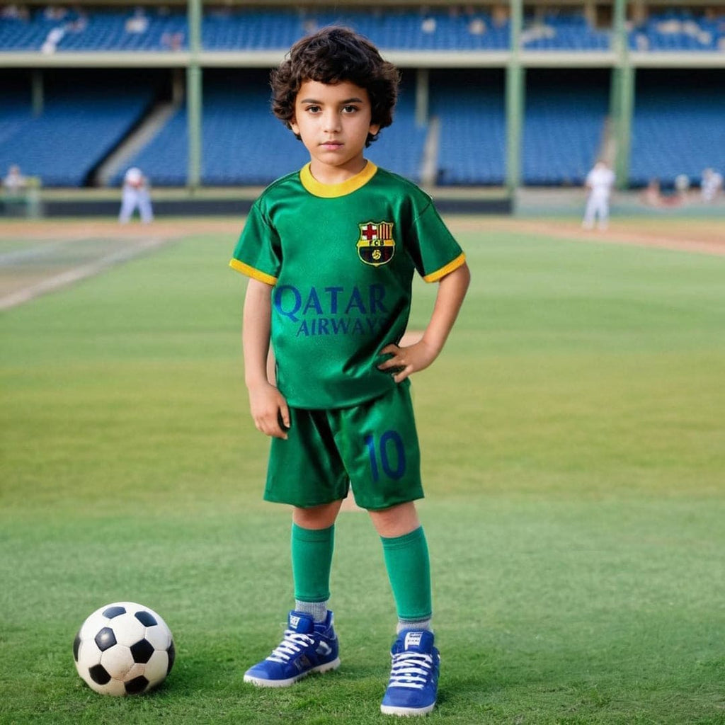 Boys Green Knitted Football Two Piece Set Sets Green 1-2 Y 