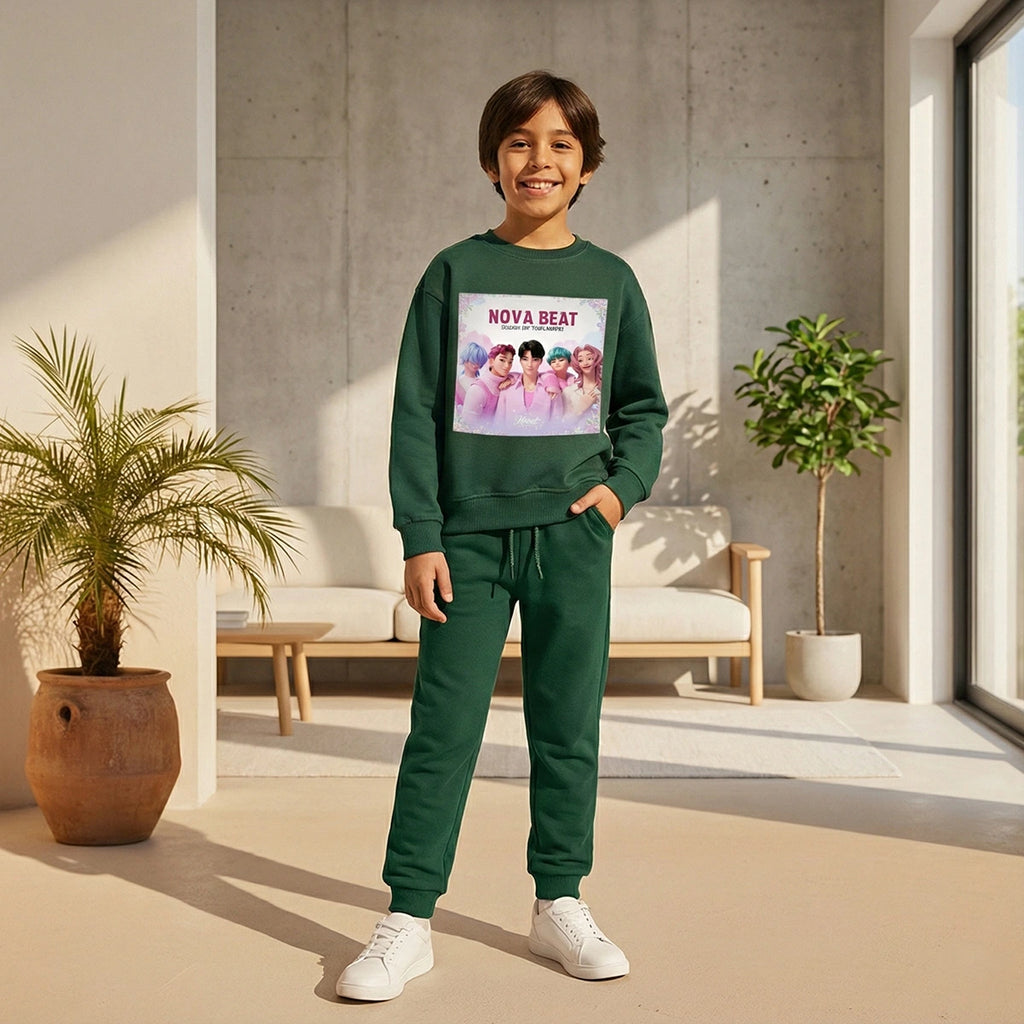 Boys' graphic sweatshirt and joggers set by Includ