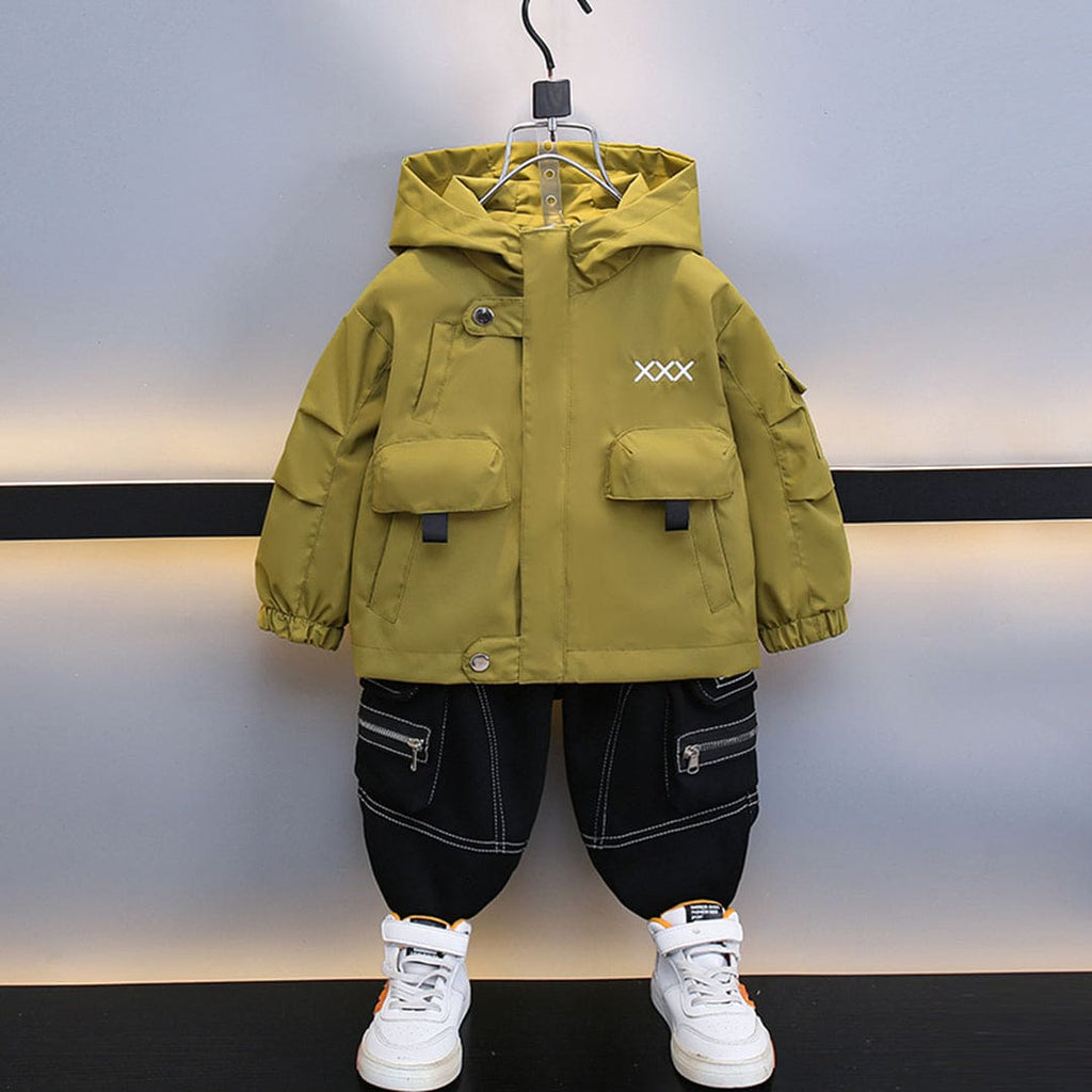 Boys Green Full Sleeves Winterwear Puffer Jacket Coats & Jackets Green 1-2 Y