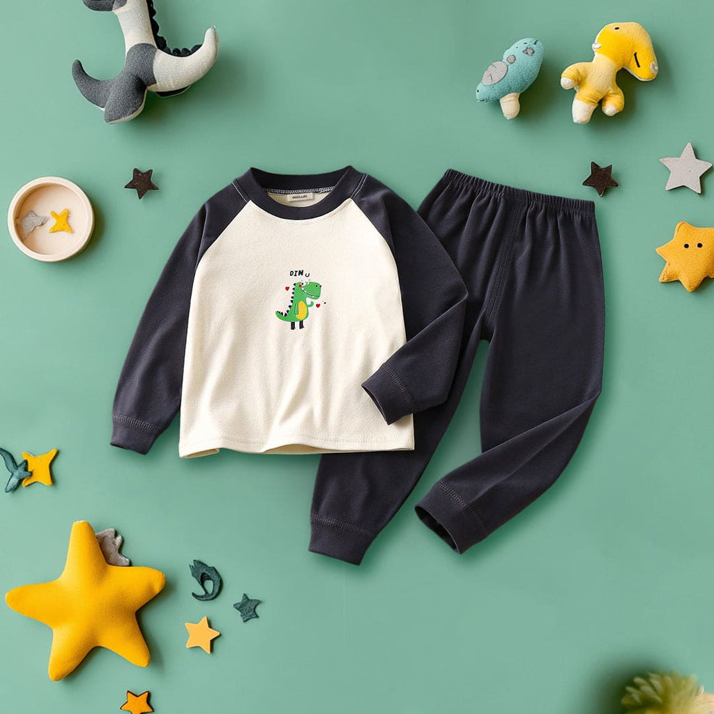 Girls Black Cartoon Graphic Raglan Sleeve T-Shirt With Pants Set Sets Black 1-2 Y 